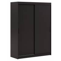 Szafa przesuwna 2-drzwiowa 100 cm INDIANA garderoba czarny mat Szafa przesuwna 2-drzwiowa 100 cm INDIANA garderoba czarny mat